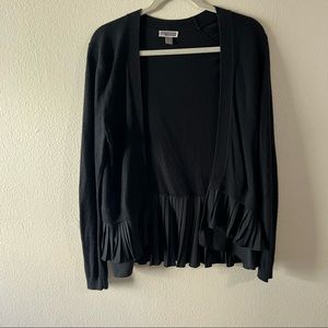 Chelsea28 Accordion Trim Cardigan